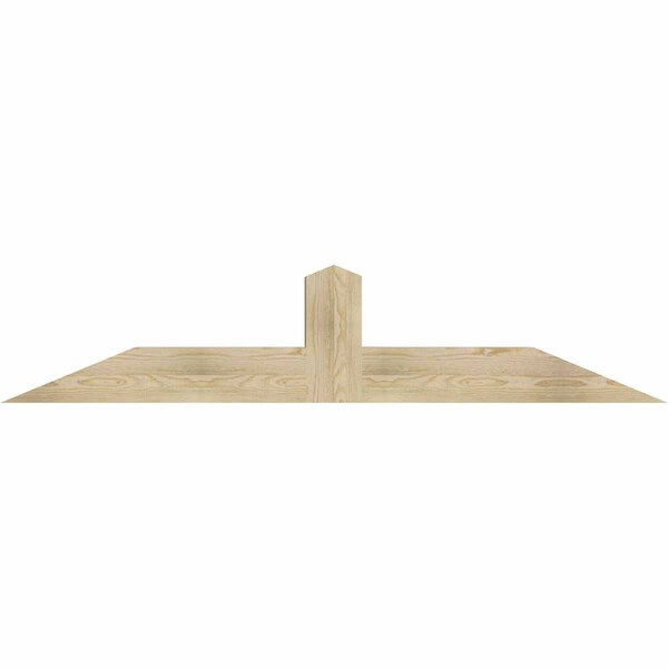 Ekena Millwork Portland Rough Sawn Timber Gable Bracket, Douglas Fir, 72"W x 15"H x 6"D x 6"F, 5/12 Pitch GBW072X15X0606POR00RDF - main
